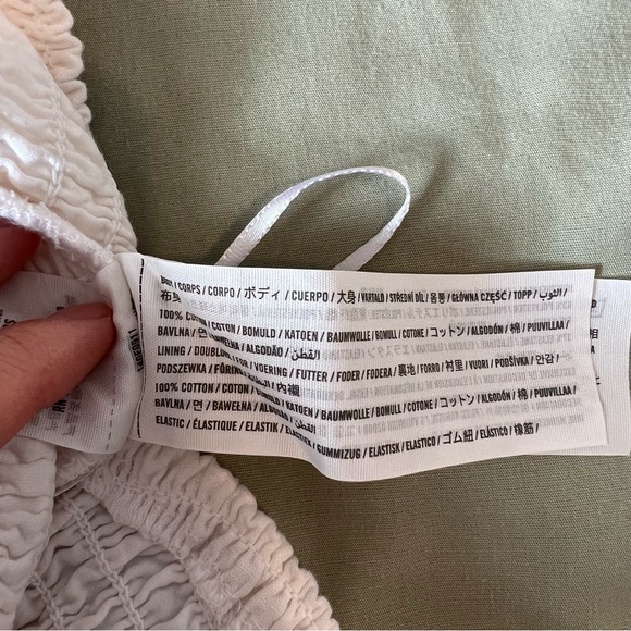 NWOT Abercrombie & Fitch Short Sleeve Smocked Waist Top - Picture 10 of 11